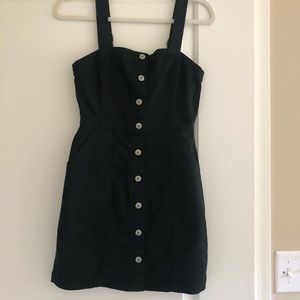 H&M Black button up dress